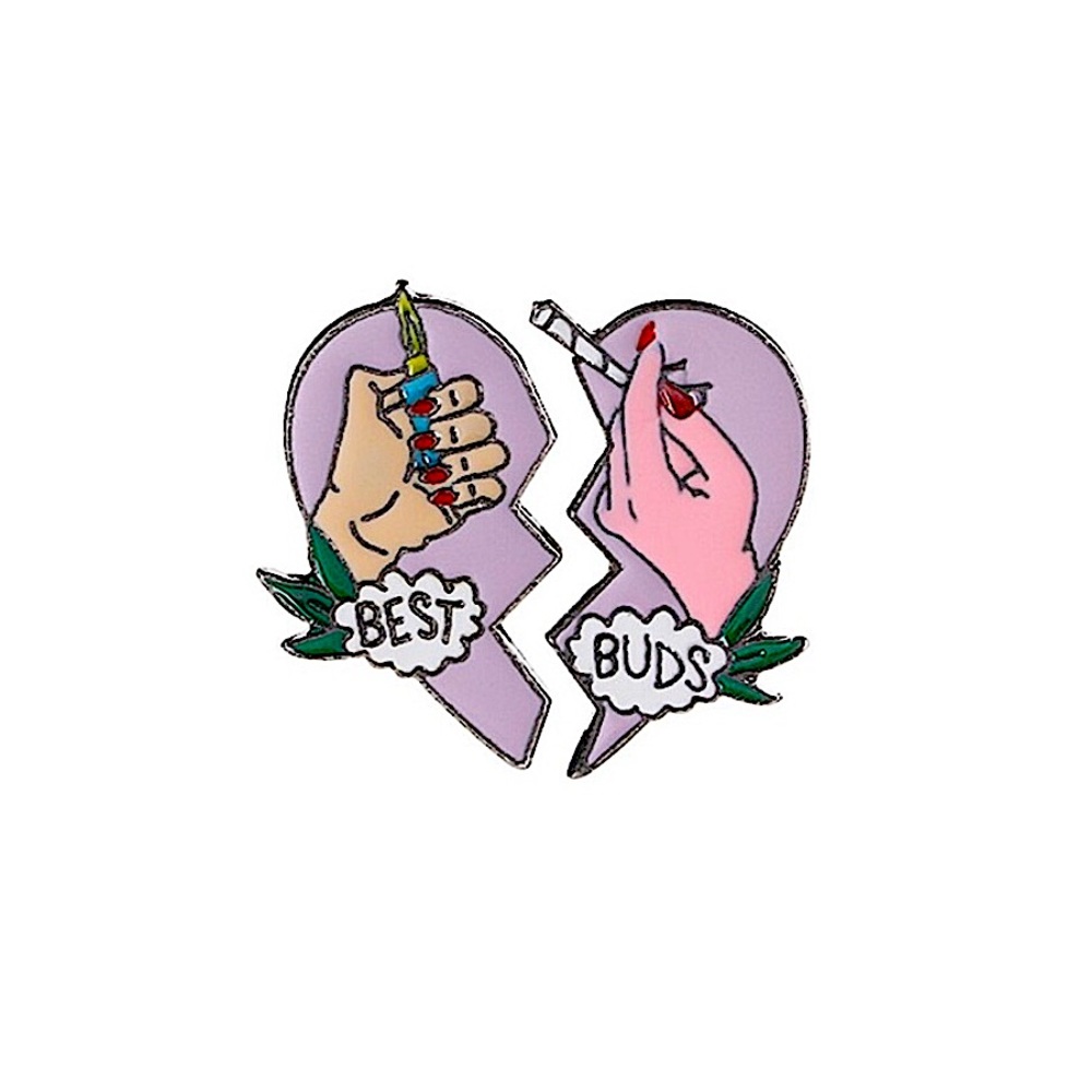 NEW Best Buds Friendship Metal Enamel Pins